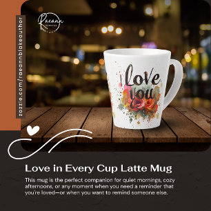 Tasse à latte "Amour dans chaque tasse"