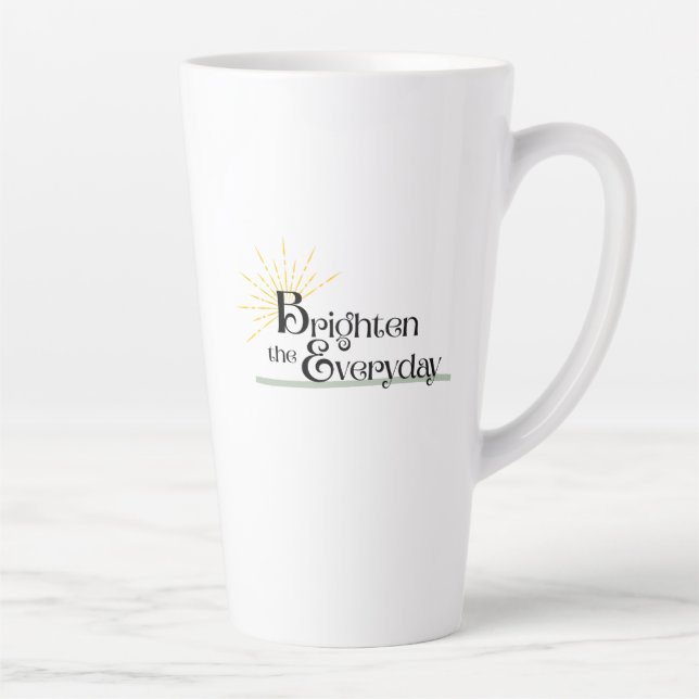 Tasse à latte « Éclairer le quotidien » (Droite)