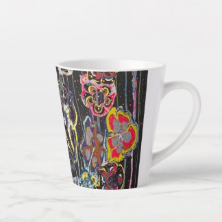 Tasse à Latte – Élégante Tasse d'Art Floral, Parfa