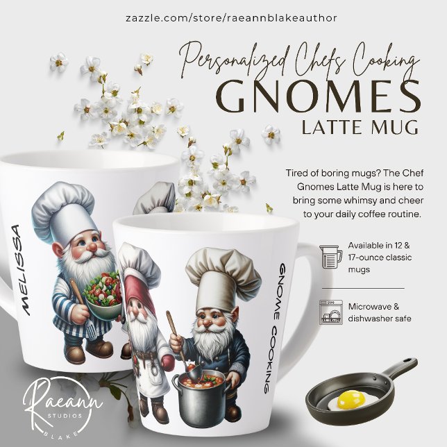 Tasse à Latte Gnomes Cuisiniers (Créateur téléchargé)