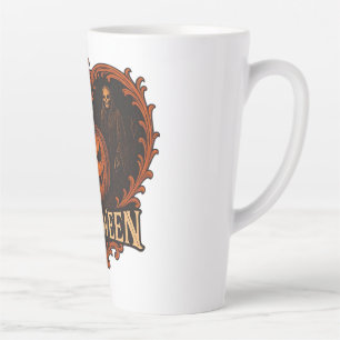 Tasse à latte Halloween esthétique effrayante 17oz