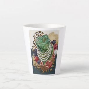 Tasse à latte Iguane Éclectique avec Perles, Maxim
