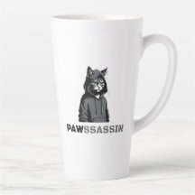 Tasse à latte PAWSSASSIN – Énergie de chat de rue