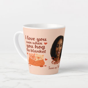 Tasse à latte 'Pour toujours mon Valentin'
