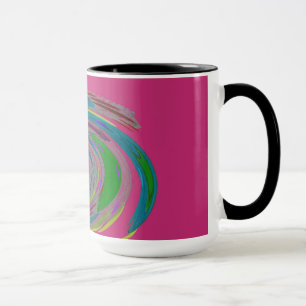 Tasse à monogramme à motif Tourbillon Rose