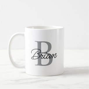 Tasse à monogramme initial et nom, Tasse à nom per