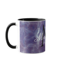 Tasse à monogramme personnalisé avec nom personnal
