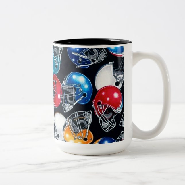 Tasse à motif de casque de football Football Frenz (Droit)
