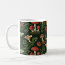 Tasse à motif de champignons de bois | Forêt Cotta