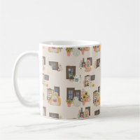 Tasse à motif de cottage fantôme fantaisiste | Aut