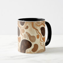 Tasse à motif de nature abstrait – Éléments organi