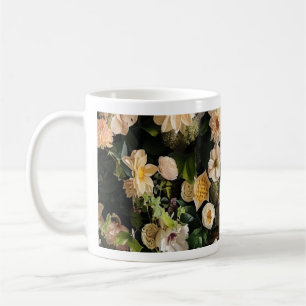 Tasse à motif floral élégant   Esthétique neutre B