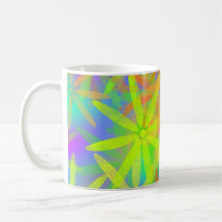 Tasse à motif floral vert vif