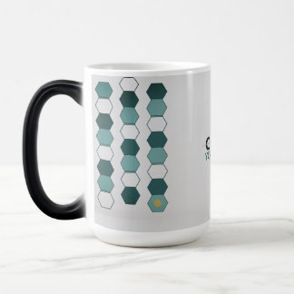 Tasse à motif géométrique hexagonal moderne
