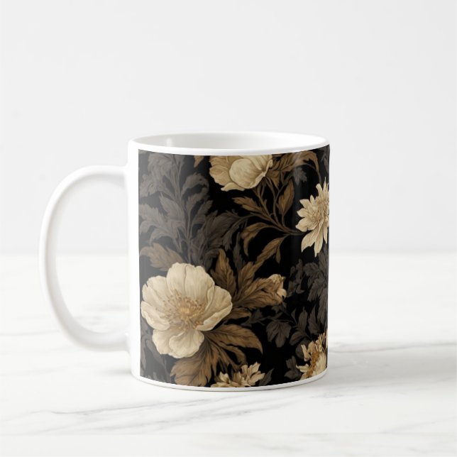 tasse à motifs floraux (Gauche)
