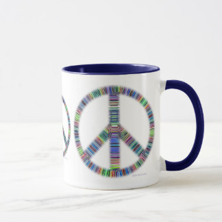 Tasse à nervures de trio de paix