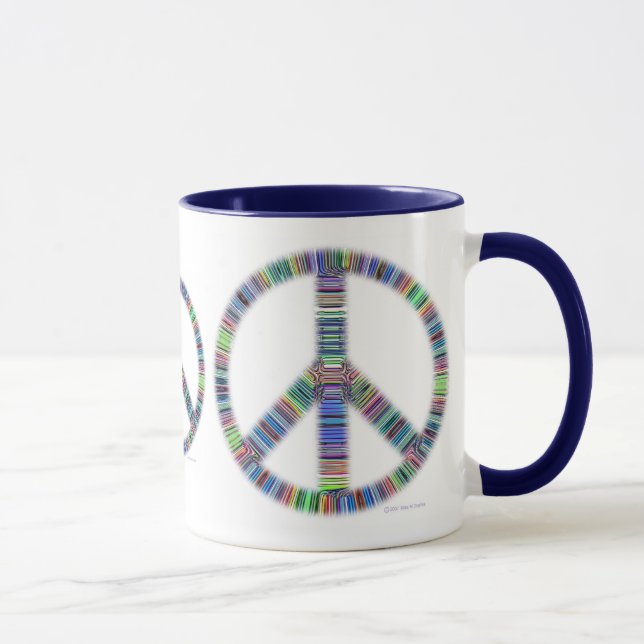 Tasse à nervures de trio de paix (Droite)
