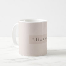Tasse à nom moderne