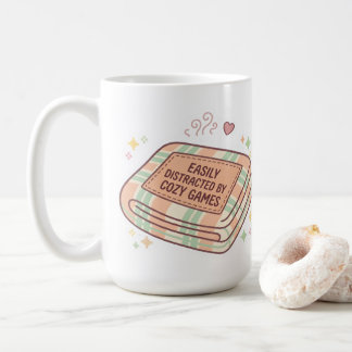Tasse à serviette pastel « Facilement distrait par