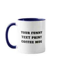 Tasse à texte personnalisé - Cadeau de blague de c