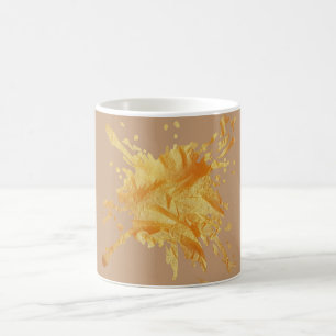 Tasse à texture de papier automnal pastel beige pe