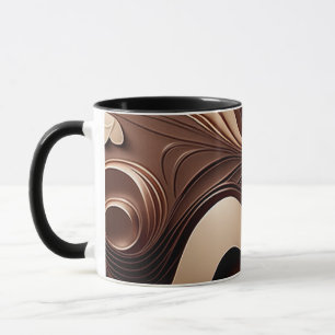 Tasse à thème chocolat - Art du cacao créatif