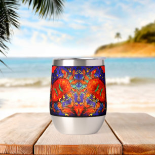 Tasse à vin au crabe