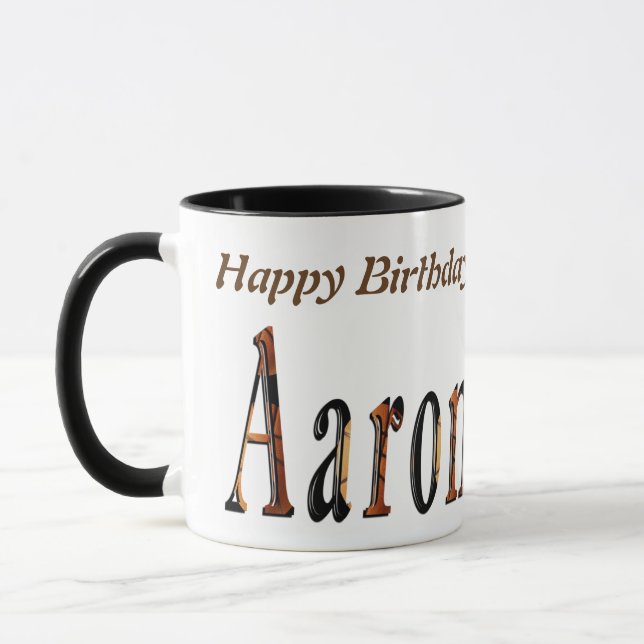 Tasse Aaron Boys Nom Logo, (Gauche)