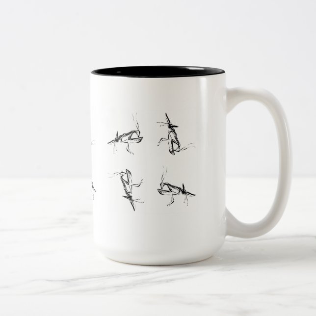 Tasse abstraite de mante de prière (Droit)