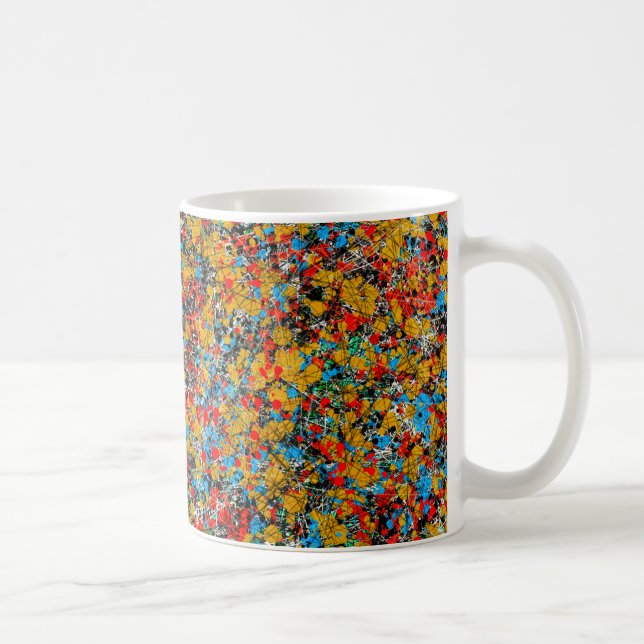 Tasse abstraite d'impression du monde (Droite)