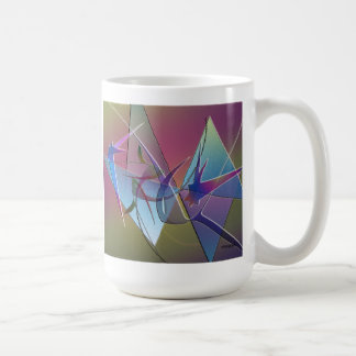 tasse abstraite d'oiseau