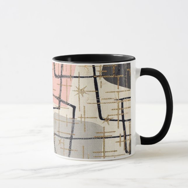Tasse abstraite moderne de la moitié du siècle (Droite)