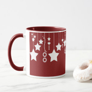 Tasse accrochante de Noël d'étoile