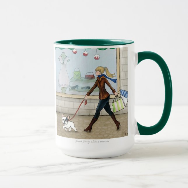Tasse Achats de bouledogue français (Droite)