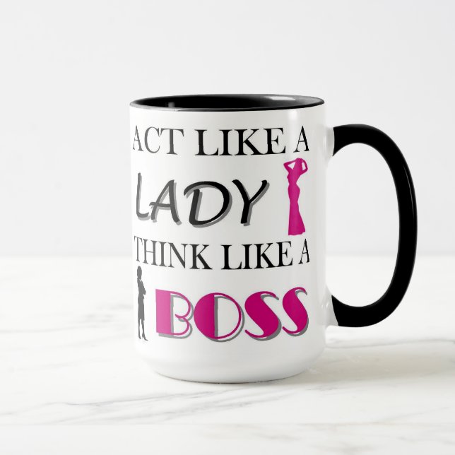 Tasse Acte comme Madame Think Like A Boss (Droite)