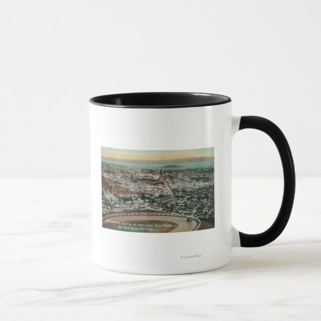 Tasse Aérien de la ville depuis les Twin Peaks (Droite)