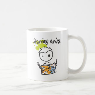 Tasse affamée d'artiste