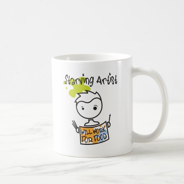 Tasse affamée d'artiste (Droite)