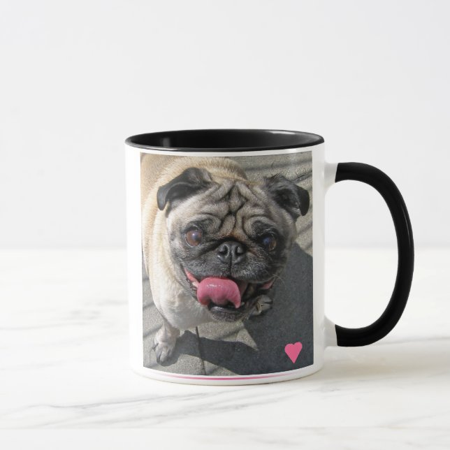 Tasse affectueuse de carlin (Droite)