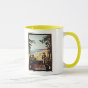 Tasse Affiche italienne de voyage de Varazze d'âge
