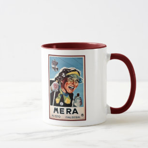 Tasse Affiche italienne vintage de voyage de Mera
