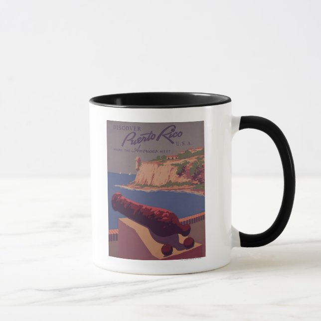 Tasse Affiche promotionnelle de voyage 2 (Droite)