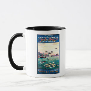 Tasse Affiche promotionnelle décommandée d'avion de