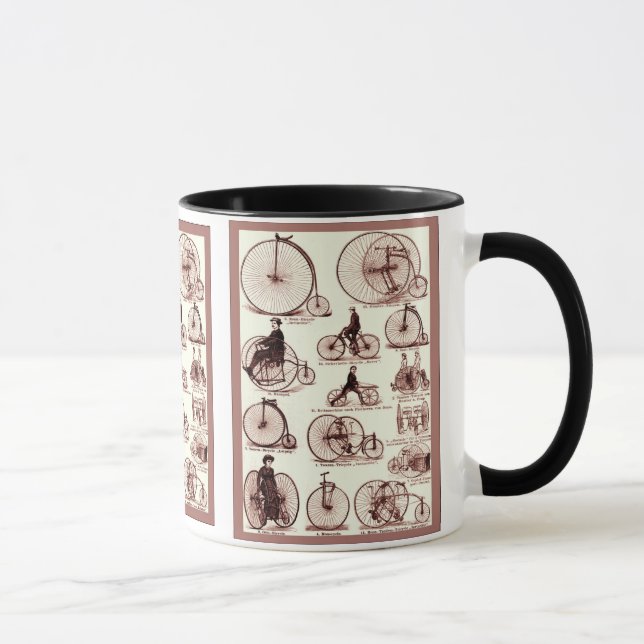 Tasse Affiche vintage de la publicité de ~ de vélos sur (Droite)