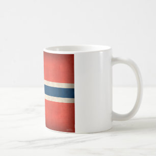 Tasse affligée par drapeau de la Norvège
