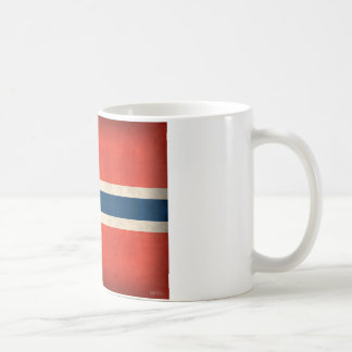Tasse affligée par drapeau de la Norvège