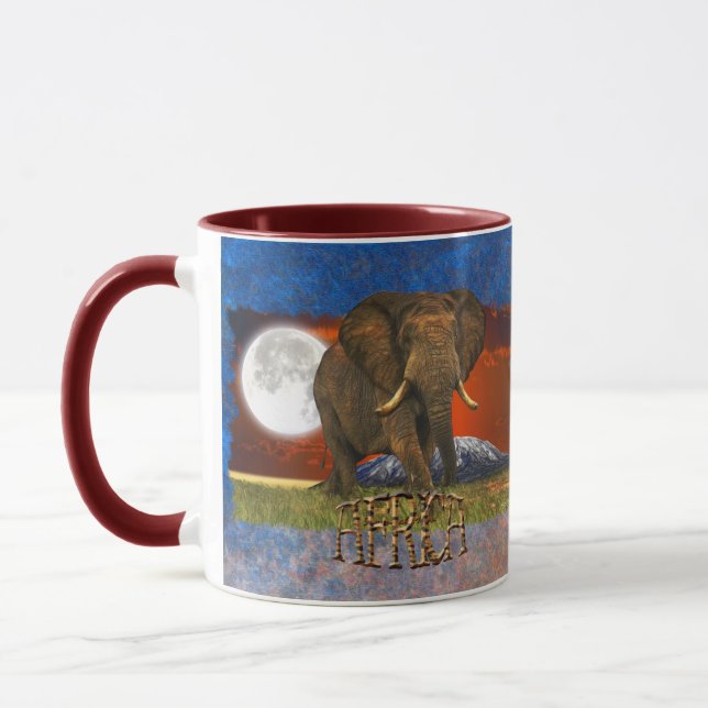 Tasse Afrique sauvage Amateurs d'animaux Big Five (Gauche)