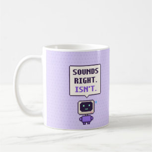 Tasse AI Pixel drôle ça sonne juste. C'est pas. 
