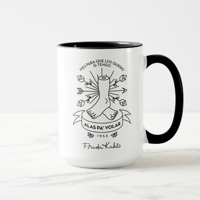 Tasse Ailes de Frida Kahlo | à voler (Droite)
