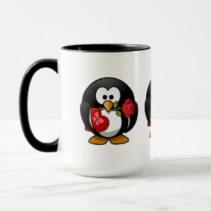 Tasse Aimer Pingouin Frappé Avec Cadeaux Valentine